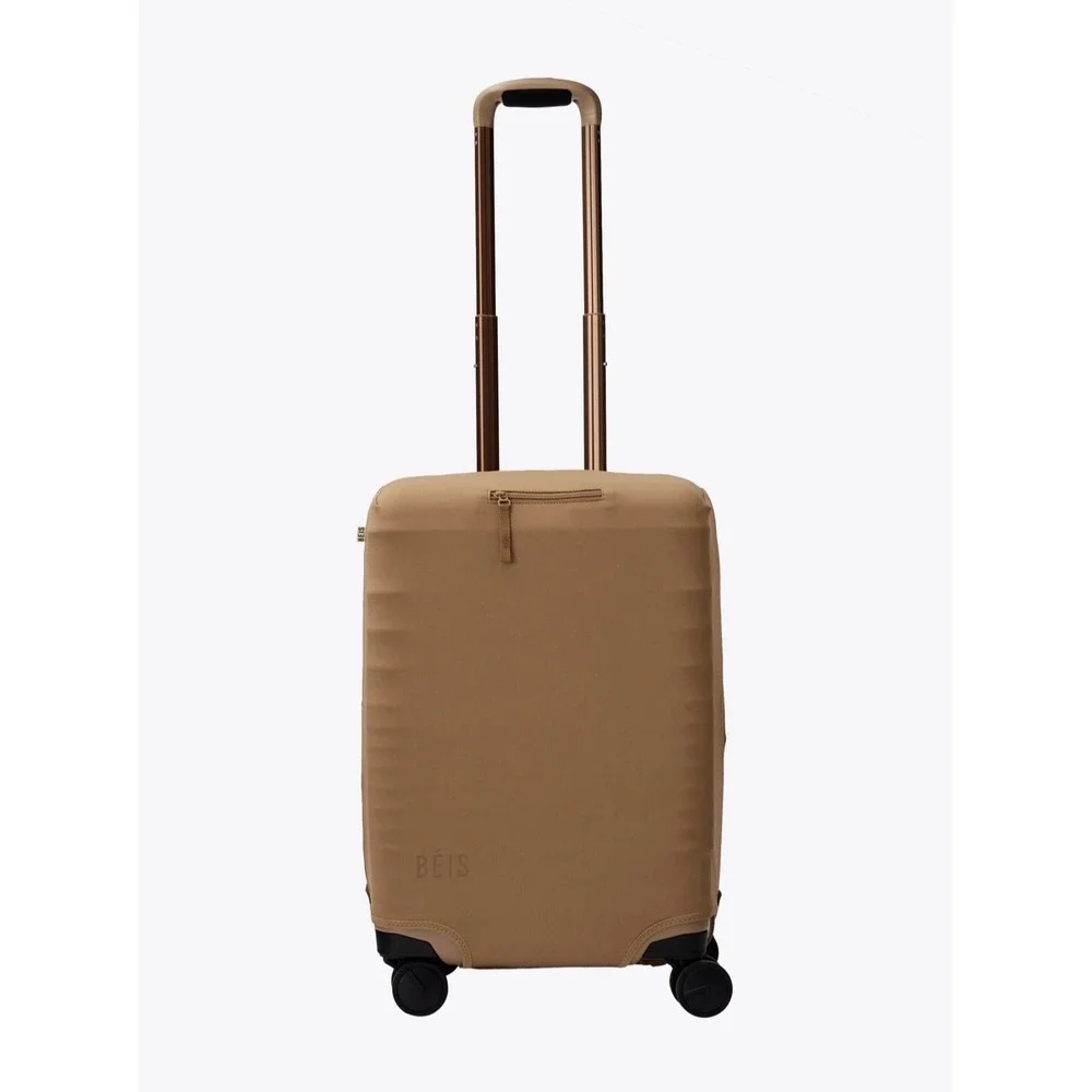 BÉIS Carry-On Luggage Cover Camel NWT $58 Travel Suitcase Protector